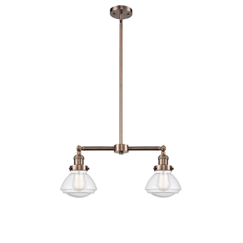 Chesterville 2 - Light Kitchen Island Pendant, Seedy, Antique Copper