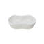 Lavabo de salle de bain en marbre blanc, hauteur de 7,1 pouces, conception semi-polie et élégante, ondulé naturel, 14,2 de large, pré-percé pour une installation sans effort