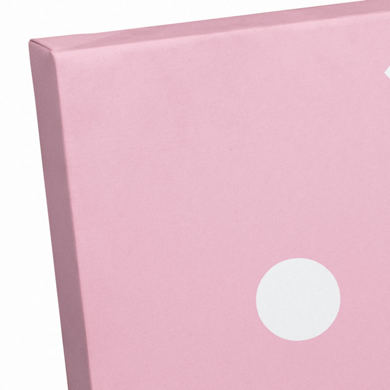 Art sur toile émoticône Butcher, H 14 po x l 11 po x P 1,25 po, Rose