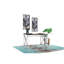 Bureau en MDF Madison / chrome Madison