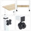 Height Adjustable Computer Table Standing Desk with Wheels-121871757-121871756
