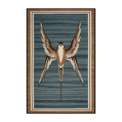 Washable Common Swift Birds Area Rug