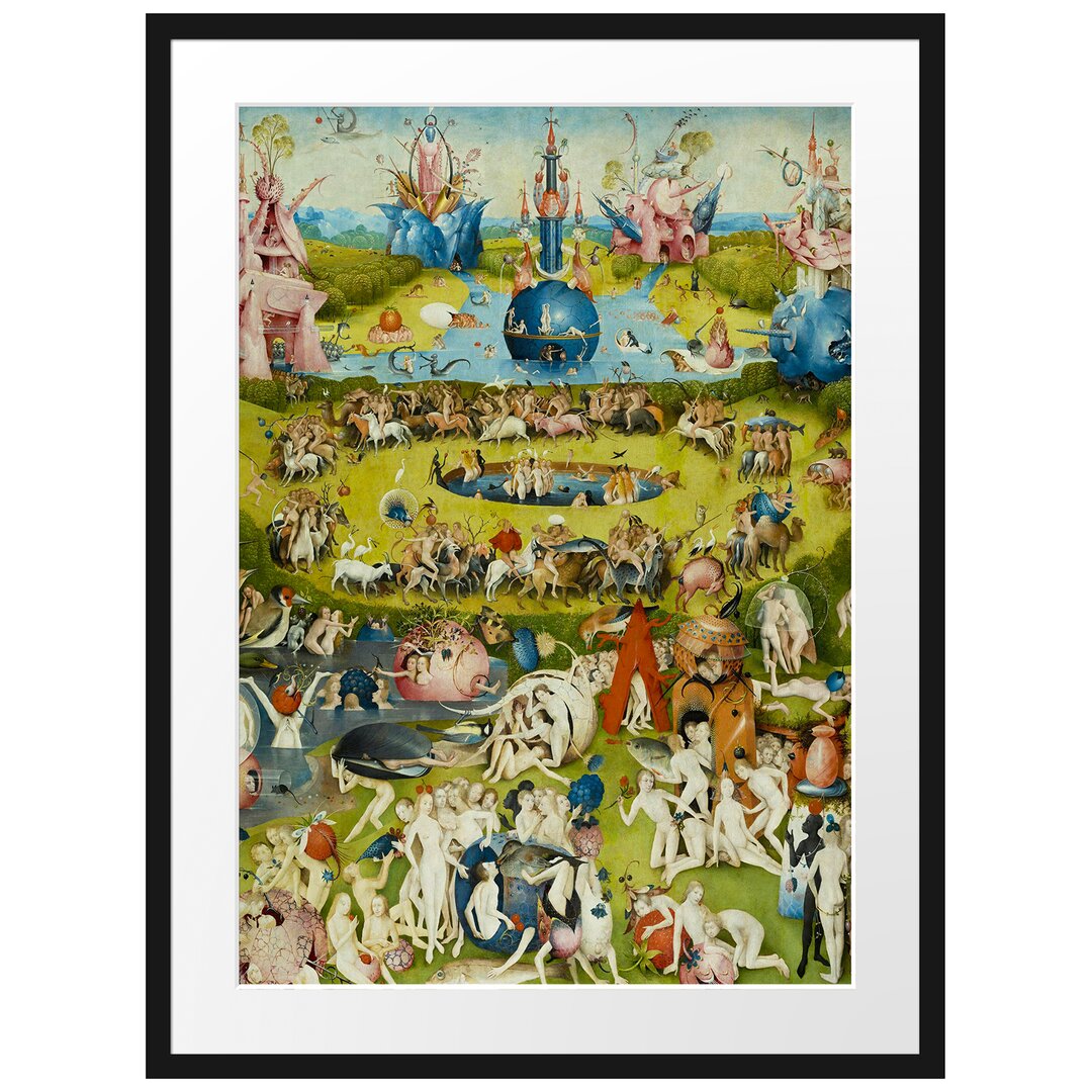 Gerahmter Kunstdruck The Garden of Delights II von Hieronymus Bosch