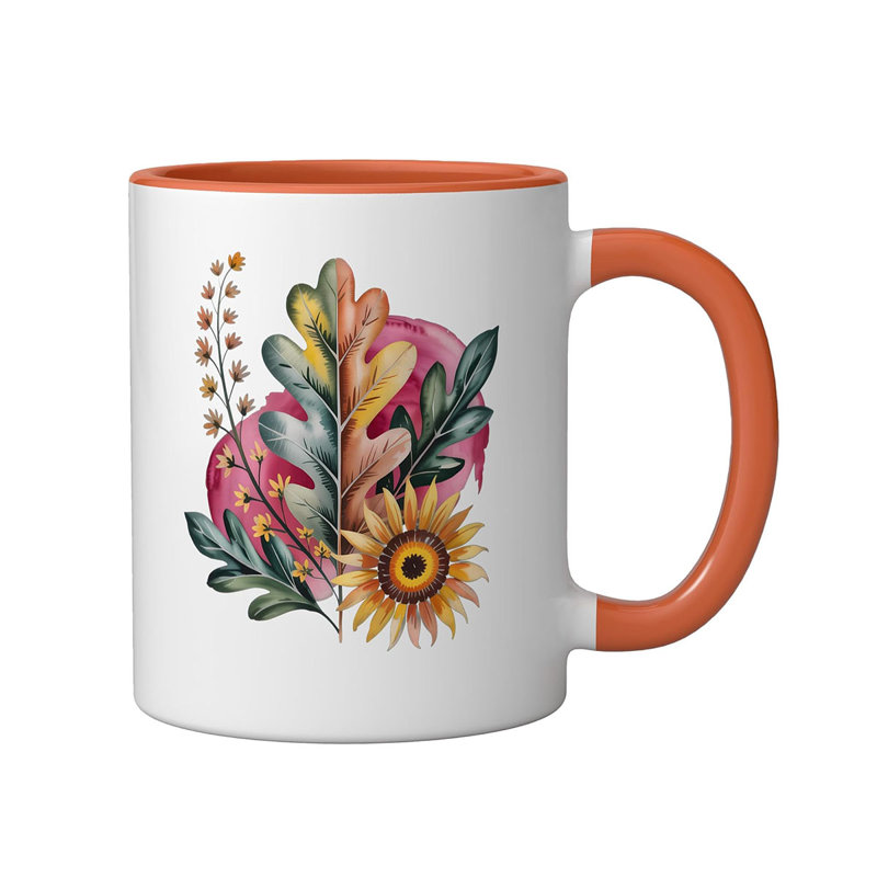 Ceramic Coffee Mug, Orange