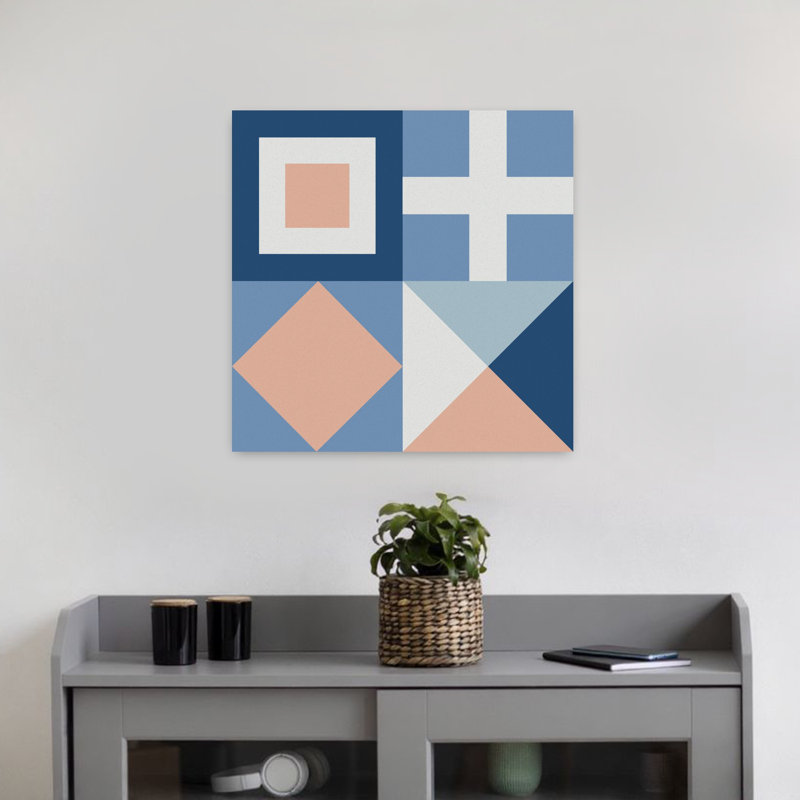 Drapeaux nautiques I, art côtier, H 18 po x l 18 po