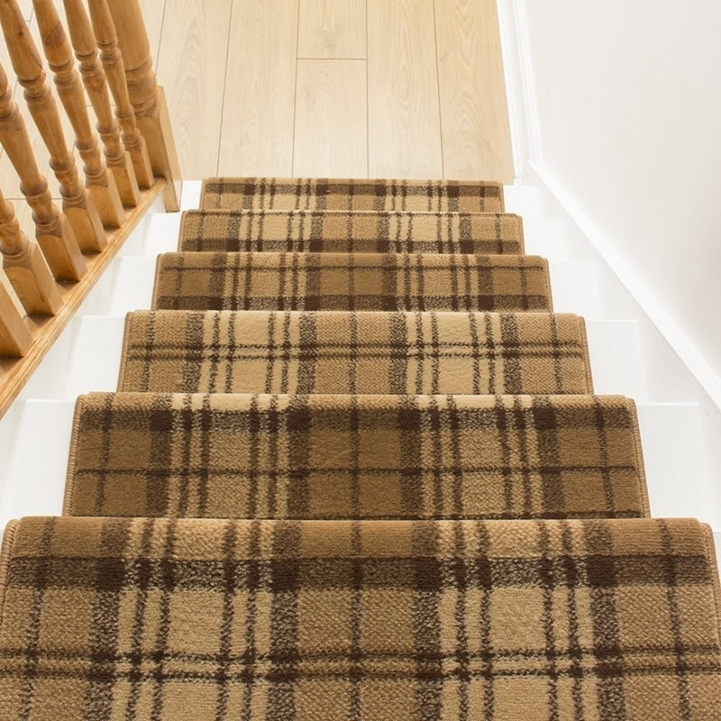Stair Runner Plaid Area Rug, Runner 100 x 450 cm