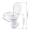 Toilette allongée pour voiture de camping en porcelaine émaillée