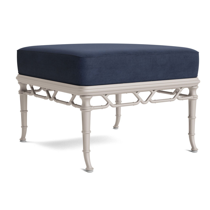 Calcutta Outdoor Ottoman, Fushion Neptune, Dove