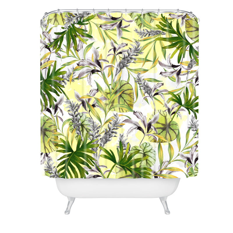 Rideau de douche simple jungle camarasa de style marta barragan