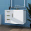 Ensemble de meuble-lavabo mural 30 po avec évier intégré avec porte à fermeture douce et tiroirs-508915274