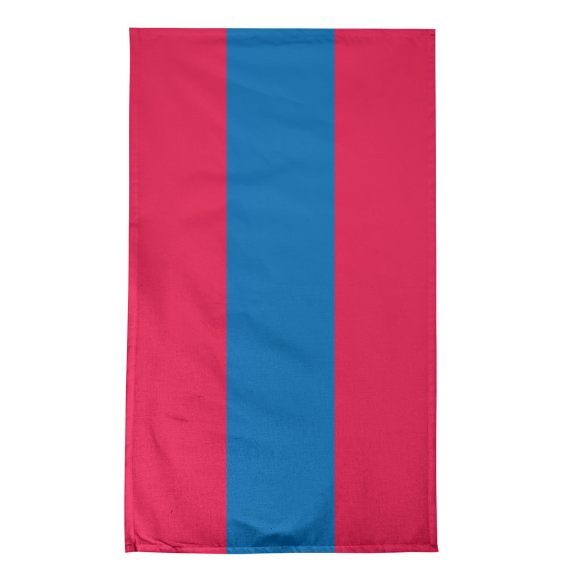 Serviette de thé basket Philadelphia, Rouge / bleu / rouge, Coton