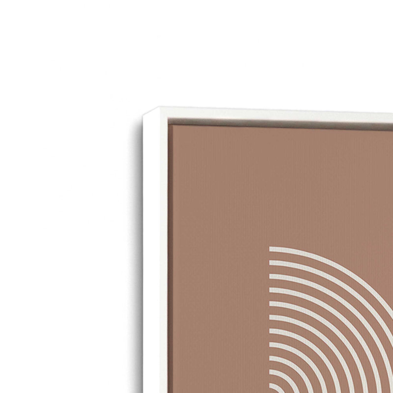 Impression sur toile Brown Bauhaus Composition II , H 18,75 po x l 12,75 po, Blanc opaque