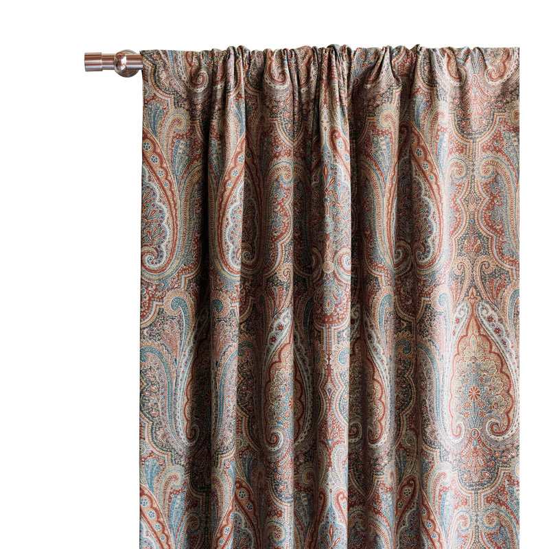 Rudy Room Darkening Curtain, 48" W x 84" L