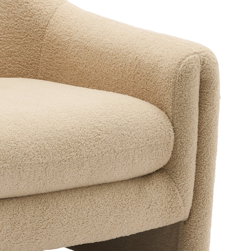 Fauteuil d'appoint Esly, Combinaison chameau