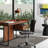Nima Concrete Top End Table - Black