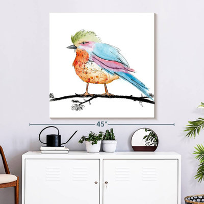 Brampt floral, oiseau brillant I