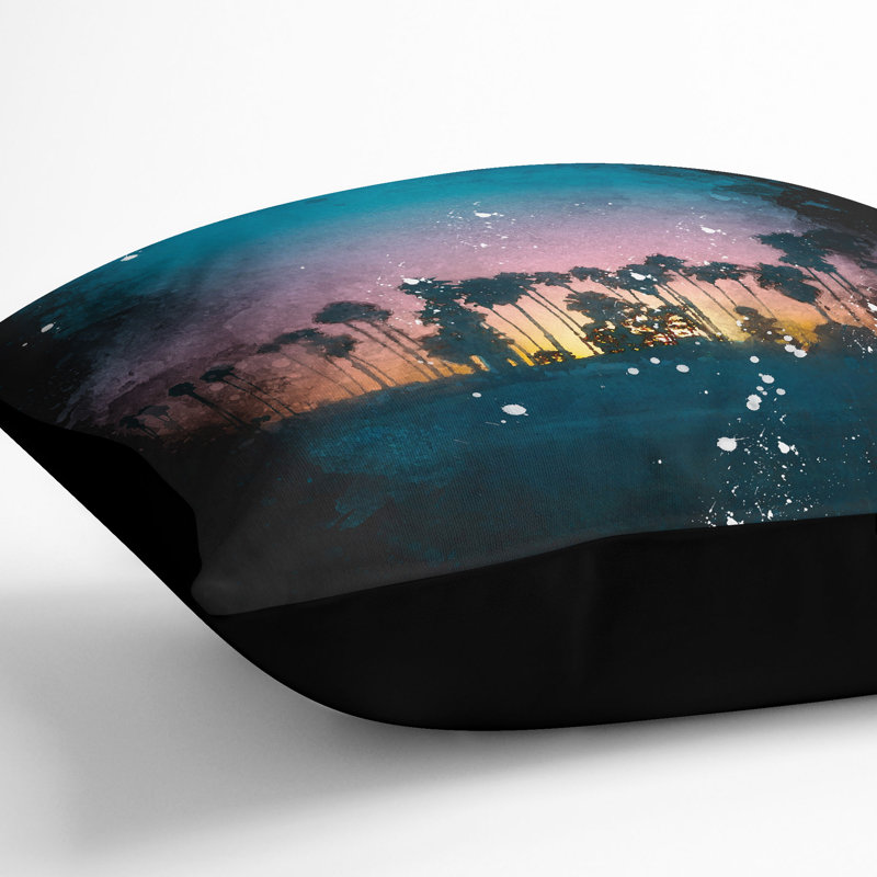 Square Cushion, Black, 40cm H x 40cm W x 15cm D