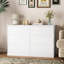 Ensemble de chambre à coucher 4 pièces Dornisha, commode double 9 tiroirs 47 po, commode double 6 tiroirs et table de chevet 2 pièces-1630507692-1635688252