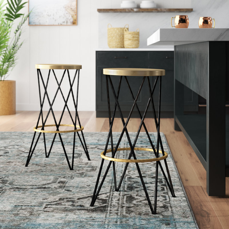 Tabouret de bar 30 po Ameli, Noir
