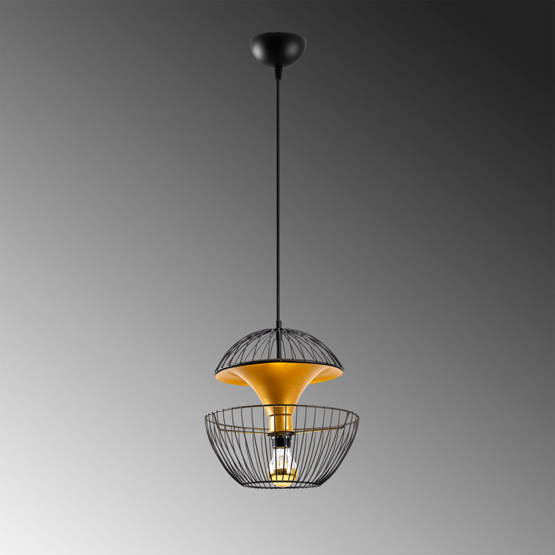 Luminaire suspendu sphère 3 lumières Milagros, Noir