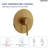 6" Round Rain Shower Faucet Set with Pressure-Balanced Valve, Single Handle-117465996
