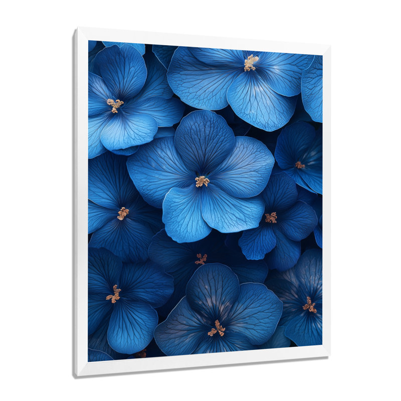 Batson - Floral Wall Art, 32" H x 24" W, Single Picture Framed Print, White