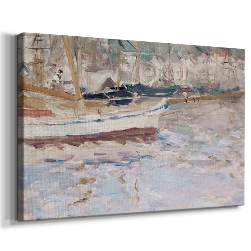 Reproduction nautique rétro-CL XXIV - toile tendue avec châssis, H 13 po x l 19 po