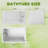 43"  Acrylic Freestanding Bathtub ,Spacious Rectangle Shape, Gloss White Finish, Chrome Overflow & Popup Drain CUPC Certificate