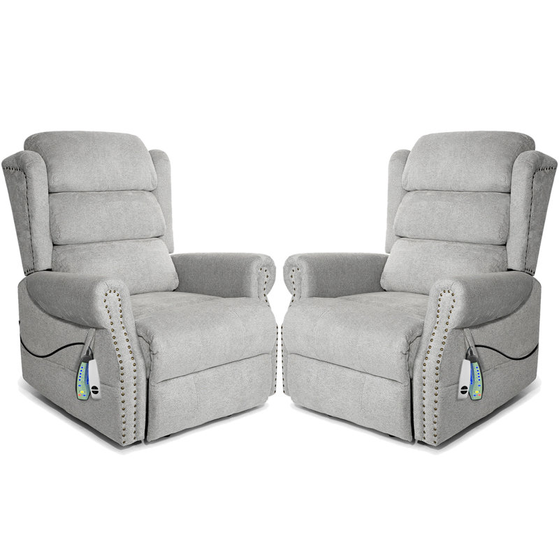 Fauteuil inclinable Dilys, Gris chenille