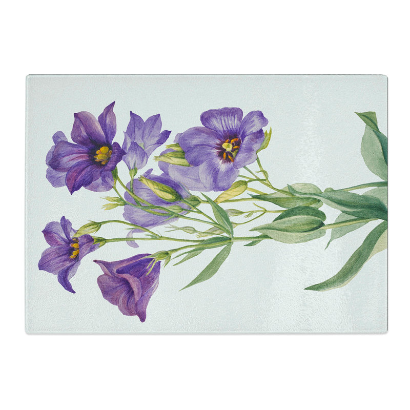 Eustoma Russelianum by Mary Vaux Walcott Chopping Board, 20cm W x 28.5cm L