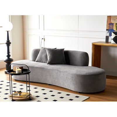90.2'' Wide half moon design sofa