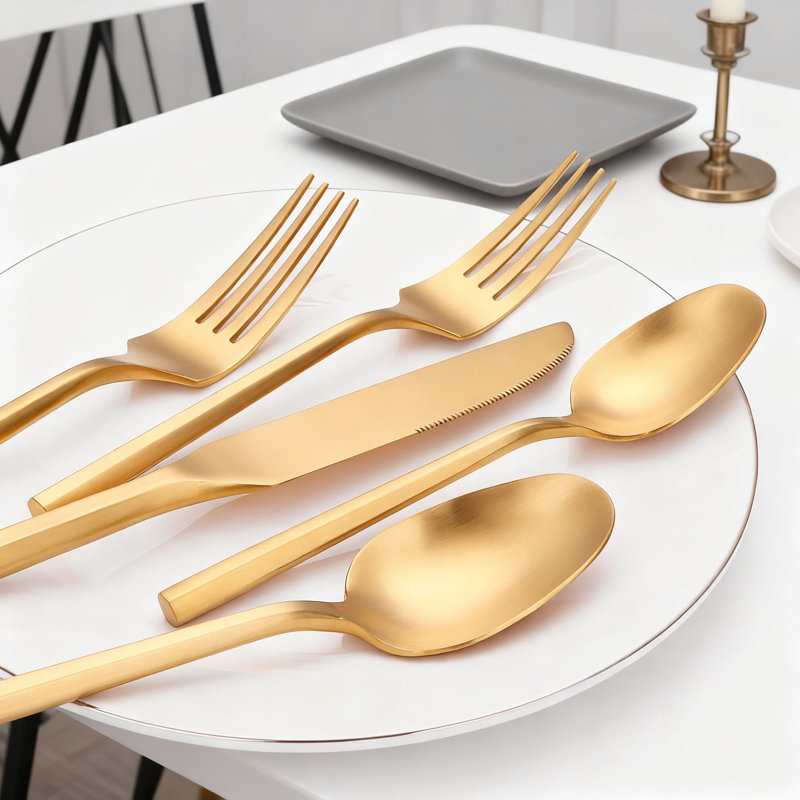 Ensemble de 20 couteaux à steak en acier inoxydable de première qualité, coutellerie robuste à finition mate pour une expérience culinaire de style steakhouse