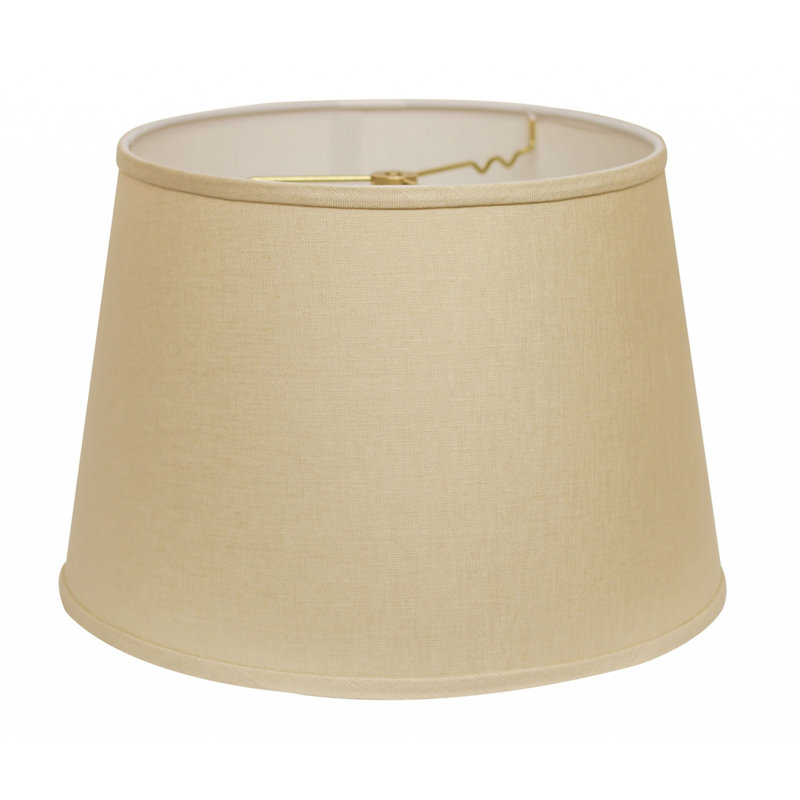 Abat-jour empire en lin beige, H 12 po x l 18 po x P 18 po
