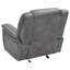 Artrice Upholstered Padded Arm Glider Recliner Grey-278515033