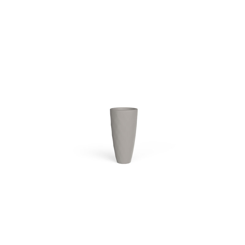Nano Resin Pot Planter, 11" H x 5.5" W x 5.5" D, Taupe