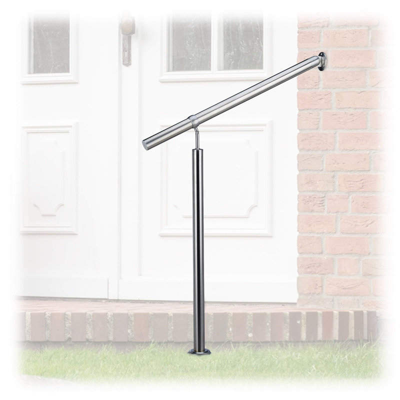 Stainless Steel Stair Banister, 90cm H x 80cm W
