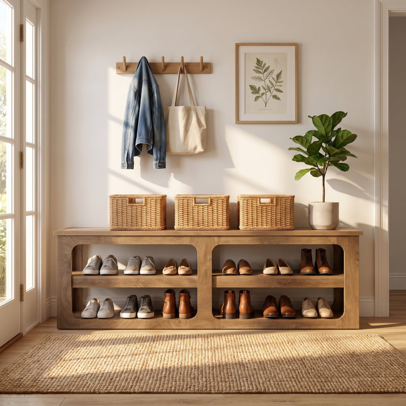 Banc de rangement pour chaussures 70,87 "Farmhouse