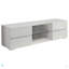 Console à 4 tiroirs blanc brillant