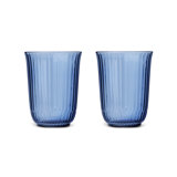 Royal Copenhagen Waves Glass, Blue, Set of 2