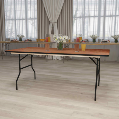 Marcott Rectangular Wood Folding Event Table