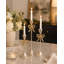 Porte-bougie en aluminium - Bougeoir à chandelle décoratif, décoration de table élégante-526735554