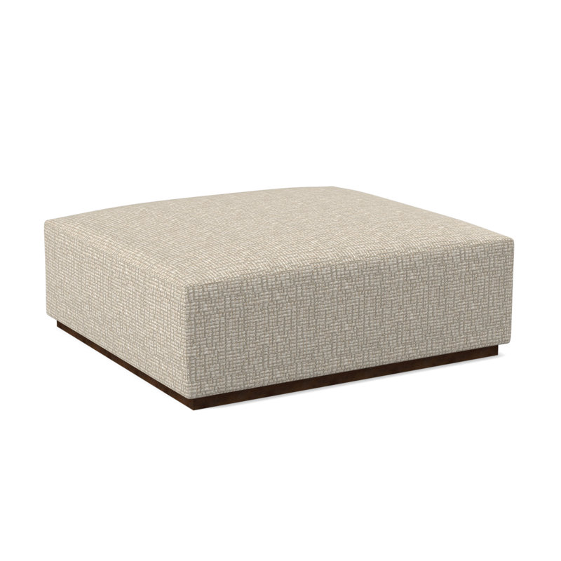 Repose-pieds Club, Noyer américain, Steps Stones - Viscose ivoire