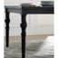 Ensemble de salle à manger Urban Style Dark Wash By - Table et 6 chaises en bois massif, rectangulaire, table fixe, 6 couverts, noir, en hévéa avec une structure au design exceptionnel, d'occasion