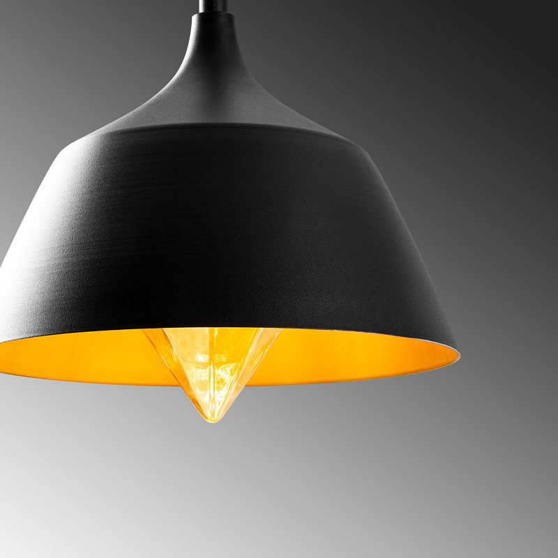 Graciela 1 - Light Dome Pendant, Black