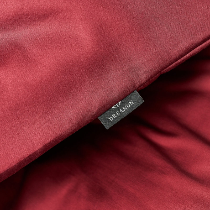 Solid Colour Duvet Cover Set with Pillowcases Included, 135 x 200cm Duvet Cover + 1 Pillowcase, Red