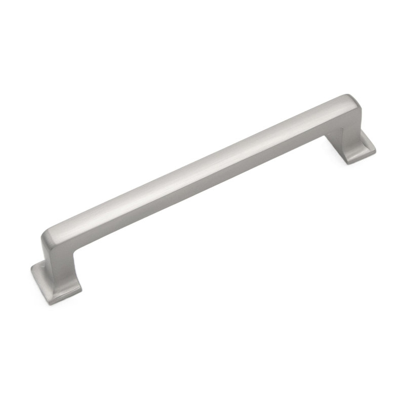 Poignée à poignée de la collection Avery - Poignée d'armoire 5-1 / 16 po nickel satiné - Quincaillerie transitionnelle pour tiroirs et armoires (ensemble de 10)