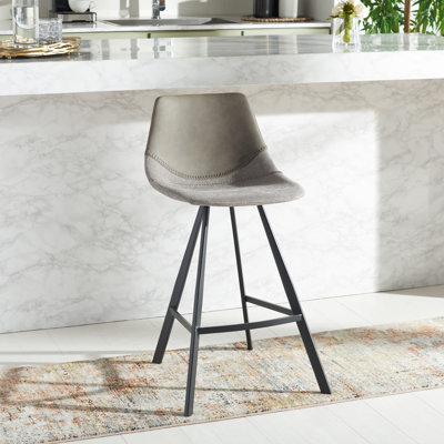 Diannie Upholstered Counter Stool with Metal Frame