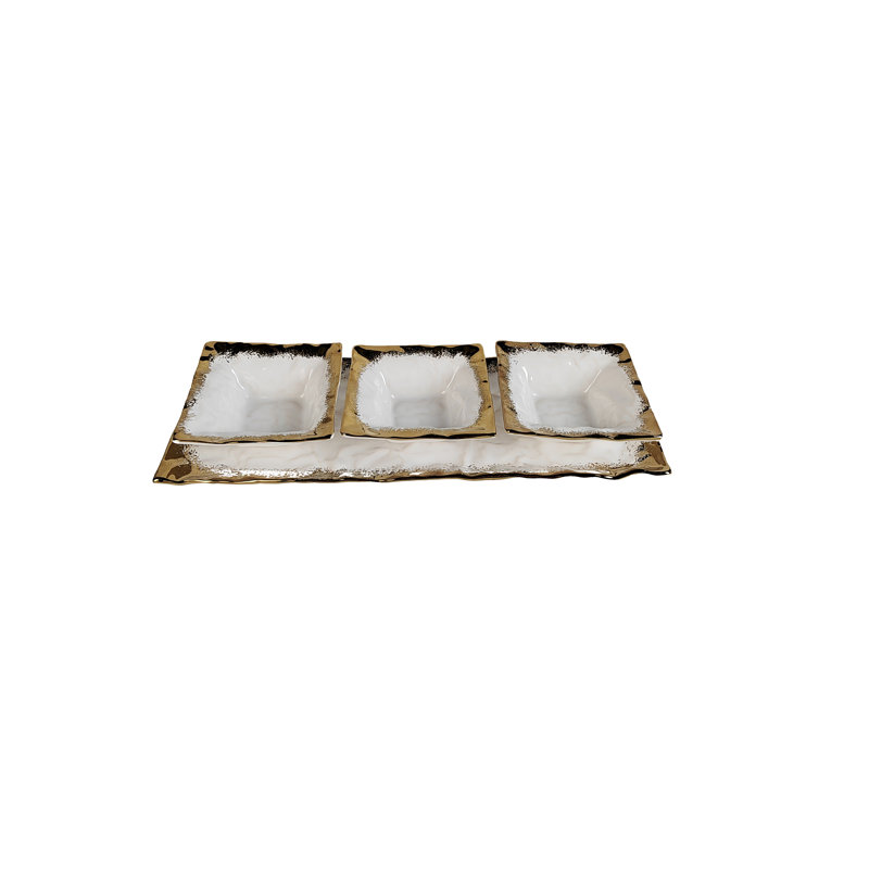 Plat de service en porcelaine Everly Quinn Donecia