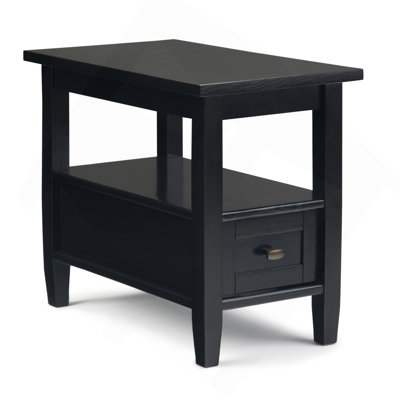 Table d'appoint transitionnelle en bois Warm Shaker