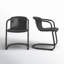 Chaise en cuir véritable Higbee-1953194716